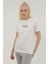W-GF80 Alına Mınımal T-Sh Ekru Kadın Kısa Kol T-Shirt 8