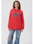 Mavi Logo Baskılı Kapüşonlu Kırmızı Sweatshirt 1600361-82054 9