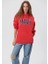 Mavi Logo Baskılı Kapüşonlu Kırmızı Sweatshirt 1600361-82054 11