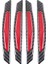 Adet Süper Kırmızı Yansıtıcı Çıkartmalar Karbon Fiber Şeritler Araba Yan Kapı Kenarı Tampon Çizilmeye Karşı Koruma Koruyucuları Evrensel Trim Çıkartmaları (Yurt Dışından) 1