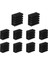10 Adet Siyah Alüminyum Soğutucu Radyatör Isı Emici Isı Emici 20MM x 20MM x 10MM (Yurt Dışından) 3