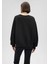 Kadın Bisiklet Yaka Siyah Basic Sweatshirt 1610198-900 9