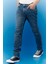Erkek Rider Slim Fit Normal Bel Denim Esnek Jean Kot Pantolon 5