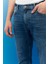 Erkek Rider Slim Fit Normal Bel Denim Esnek Jean Kot Pantolon 6