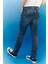 Erkek Rider Slim Fit Normal Bel Denim Esnek Jean Kot Pantolon 8