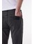 Slim Fit Dar Kesim Düşük Bel Taşlamalı Gri Esnek Larston Jean Denim Kot Pantolon 7