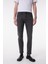 Slim Fit Dar Kesim Düşük Bel Taşlamalı Gri Esnek Larston Jean Denim Kot Pantolon 8