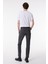 Slim Fit Dar Kesim Düşük Bel Taşlamalı Gri Esnek Larston Jean Denim Kot Pantolon 9