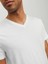 V Yaka Beyaz Erkek T-Shirt 12156102 9