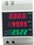 D52-2058 Wattmetre Din Ray Volt Akım Ölçer Güç Faktörü Dijital Ölçer AC80-300V Çok Fonksiyonlu Kwh Hz Ölçer 0-100A,B (Yurt Dışından) 1