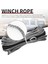 Atv Utv Için Koruyucu Kılıflı 3/16 Inç x 50 Inç 7700LB Sentetik Vinç Hattı Kablo Halatı (Gri) (Yurt Dışından) 2