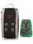 Jaguar Xf Xk Xkr 2007-2012 Için 5 Düğmeli Araba Anahtarı 433MHZ Fsk ID46 Çip KR55WK49244 (Yurt Dışından) 1