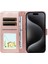 iPhone 13 Pro Max Sevimli Karikatür Köpek Manyetik Deri Kapaklı Koruyucu Telefon Kılıfı Cüzdan Kart Tutucu Bilek Kayışı (Yurt Dışından) 5