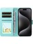 Motorola Moto E15 Sevimli Karikatür Köpek Manyetik Deri Kapaklı Koruyucu Telefon Kılıfı Cüzdan Kart Tutucu Bilek Kayışı (Yurt Dışından) 3