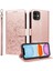 iPhone 12 Mini Sevimli Karikatür Köpek Manyetik Deri Kapaklı Koruyucu Telefon Kılıfı Cüzdan Kart Tutucu Bilek Kayışı (Yurt Dışından) 4