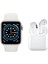Yeni Nesil Akıllı Saat ve Kablosuz Kulaklık Takım, Beyaz, Xiaomi Uyumlu 1