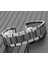 42MM Mat Seramik Kaplama Metal Kordonlu Akıllı Saat Kordonu Siyah 3
