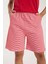 Kadın Kırmızı Kurdele Detaylı Çizgili Şortlu Pijama Takımı 7