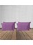 4'lü Kadife Dokulu Kırlent Kılıfı Mor 5