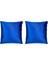 2'li Kadife Kırlent Kılıfı Saks Mavisi 3