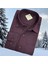 Klasik %100 Cotton Uzun Kollu Terletmeyen Kışlık Flanel Kumaş Bordo Gömlek (Regular Kalıp) 1