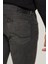 Luke Slim Tapered Dar Kesim Düşük Bel Antrasit Esnek Jean Kot Pantolon 7
