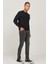 Luke Slim Tapered Dar Kesim Düşük Bel Antrasit Esnek Jean Kot Pantolon 10
