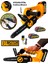 Yeni Nesil Li-On Batarya BL Motor Pro Saw Akülü Dal Budama Testere Bıçkı Makinası 2 Akülü 1