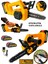 Yeni Nesil Li-On Batarya BL Motor Pro Saw Akülü Dal Budama Testere Bıçkı Makinası 2 Akülü 2