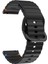 Samsung Galaxy Watch 6 Seri 40-43-44-47 mm Ile Uyumlu Dalgalı Dikiş Detaylı Silikon Saat Kordonu 4