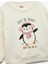 Penguen Baskılı Uzun Kollu Bisiklet Yaka Pamuklu Sweatshirt 3