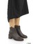 Mammimia Kadın Hakiki Deri Ortopedik Klasik Kalın Topuklu Bağcıksız Bot M26/KB8025 6