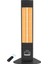 Single x Karbon Serisi IP65 Suya-Toza Dayanıklı 2300 W Siyah Uzaktan Kumandalı İç/Dış Mekan Isıtıcı 2