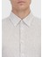 Kiremit Çizgili Casual Fit Dokuma Casual %100 Keten Gömlek 5