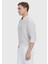 Kiremit Çizgili Casual Fit Dokuma Casual %100 Keten Gömlek 3
