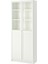 Cam/panel Kapaklı Kitaplık, Beyaz, 80X42X202 cm 1