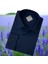 Linen Keten Klasik %100 Cotton Uzun Kollu Terletmeyen Lacivert Gömlek (Regular Kalıp) 1