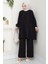 Tunik Pantolon Ikili Takım 1606 - Siyah 5