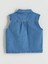 Lcw Kids Indigo Çiçekli Kız Çocuk Crop Jean Gömlek 2