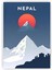 Nepal Ahşap Poster 20x29 cm 1