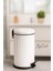 Bysevil Vintage 16 Lt Pedallı Çöp Kovası Beyaz / Mutfak Çöp Kovası / Banyo Çöp Kovası 1
