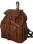 Hakiki Deri Açık Kahverengi Sırt Çantası 3 Cepli Model Kadın Erkek Kullanımlı 1