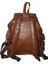 Hakiki Deri Açık Kahverengi Sırt Çantası 3 Cepli Model Kadın Erkek Kullanımlı 3