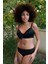 Kadın Içi Boş Fiyonklu Kaplı Siyah Alt Üst Bikini Takım 8