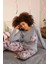 Kadın Uzun Kol Penye Pijama Takım Gri 6