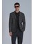 Mani Spor Erkek Blazer Ceket Slim Fit Koyu Gri 6