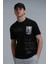 Fred Modern Grafik T- Shirt Siyah 10