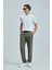 Keten ve Pamuk Karışımlı Slim Fit Normal Bel Düz Paça Chino Pantolon Erkek Pantolon 111190352 9