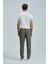 Keten ve Pamuk Karışımlı Slim Fit Normal Bel Düz Paça Chino Pantolon Erkek Pantolon 111190352 11