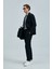 Asel Spor Erkek Blazer Ceket Slim Fit Siyah 9